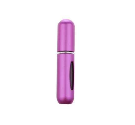 Purple Bottom-filled Mini Perfume Spray Bottles Metal Shell Spray Atomizer Portable Travel Perfume Storage Bottle Points Bottling - Цвет: Purple