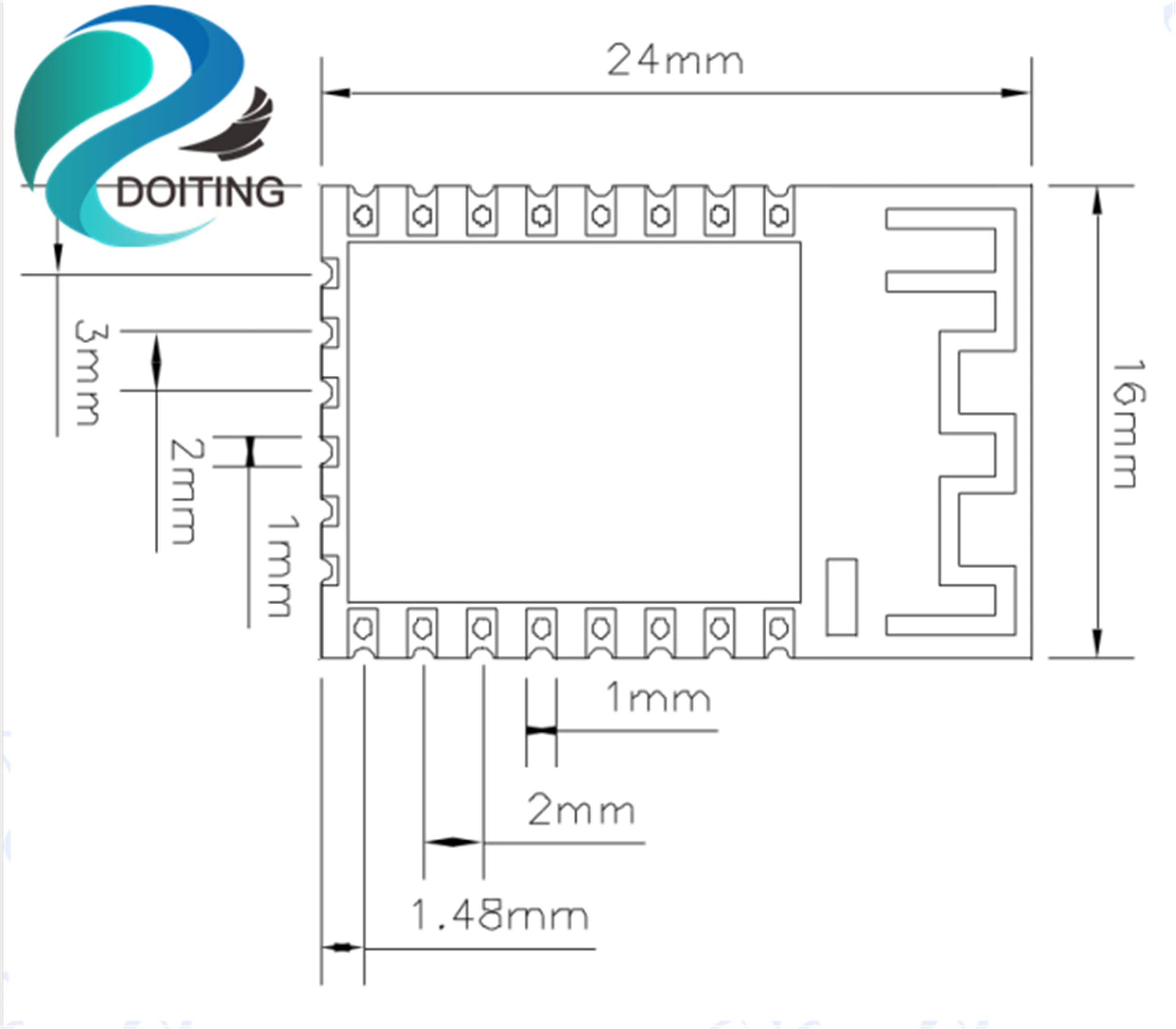 DOITING ESP8266 тестовая плата+ ESP-12E беспроводной Wifi модуль Прозрачная передача флэш-загрузка инструмента макетная плата
