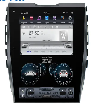 

12.1" tesla style vertical screen android 8.1 Six core Car GPS radio Navigation for ford Edge 2015-2017