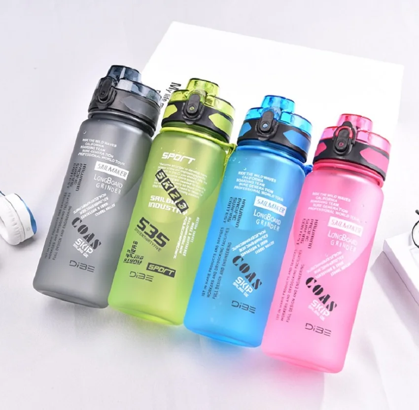 Тритановая космическая бутылка для воды Спортивная бутылка для питья открытая дорожная бутылочка для питья герметичная BPA free