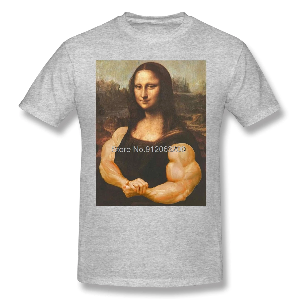 Rengoku Muscular T-Shirt Men Cotton Short Summer Sleeve Spoof Mona