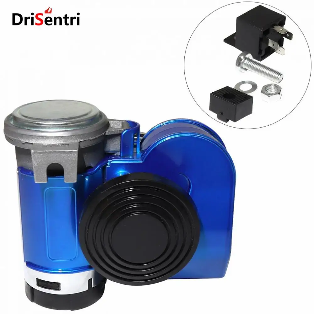 

12V 139dB Car lacquer Blue Snail Compact Dual Air Horn for Car Vehicle Motorcycle Yacht Boat SUV New