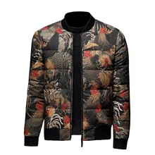 Новая мужская куртка-пуховик с граффити на белом утином пуху, толстая бейсбольная куртка, мужское повседневное пальто