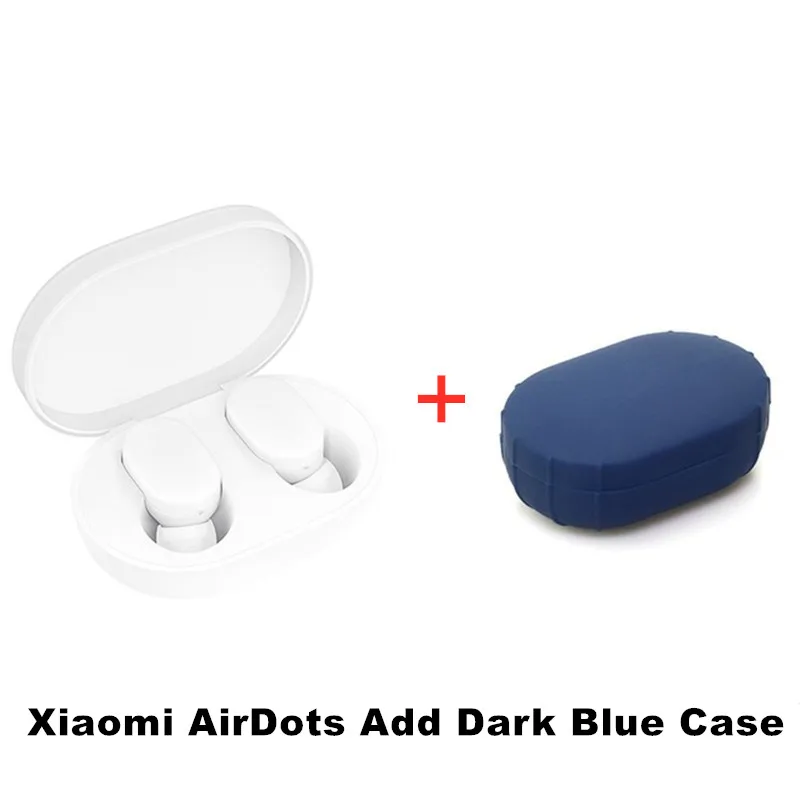 AirDots Dark Blue Xiao mi Red mi Airdots TWS mi True беспроводные Bluetooth наушники стерео бас Bluetooth 5,0 с mi c Handsfree Наушники управление AI - Цвет: AirDots Dark Blue