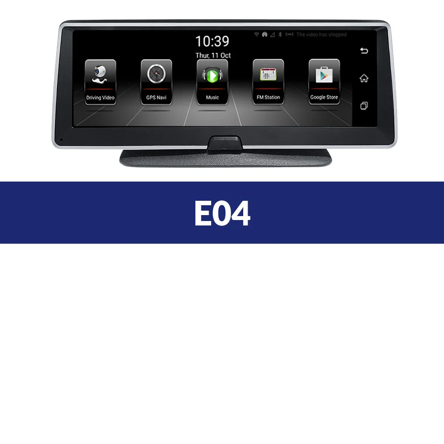 E-ACE E04 8 дюймов Автомобильный видеорегистратор камера Android 4G dvr gps навигатор ADAS автомобильный рекордер 1080P HD видеорегистратор ночное видение камера заднего вида - Название цвета: E04