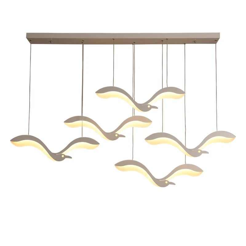 Modern creative Led Chandelie can be used in restaurant bar front kitchen chandelier personality seagull led chandelier