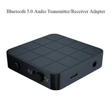 Bluetooth 5,0 аудио передатчик приемник адаптер AUX Стерео для автомобиля музыкальный ноутбук VDX99