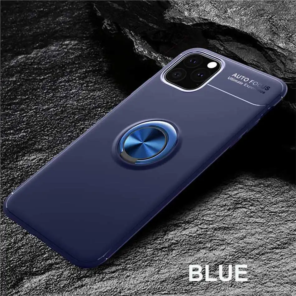 Роскошный армированный Мягкий силиконовый чехол для телефона для IPhone 11 Pro X XR XS Max бампер чехол для IPhone 8 7 6 6S Plus противоударный чехол для телефона - Цвет: Blue