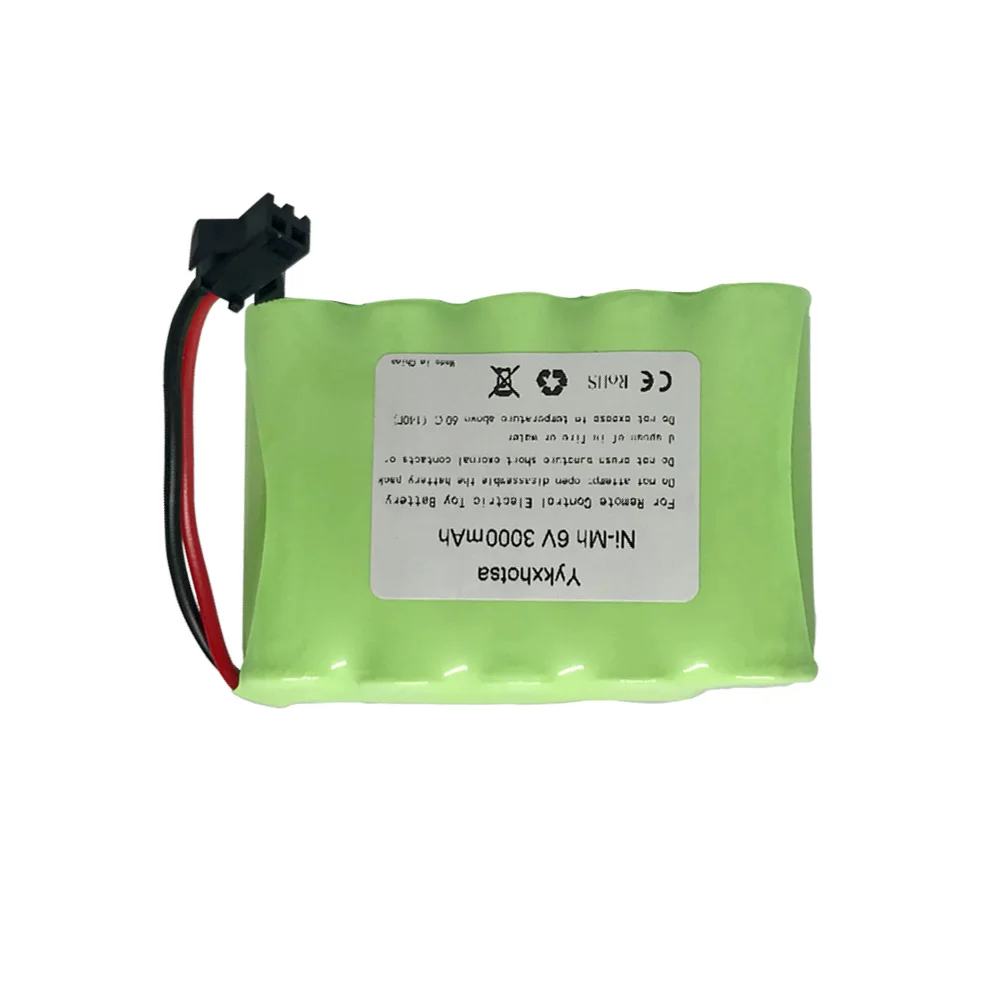 6V 3000 mah Ni-MH батарея для RC Электрические игрушки автомобиль Грузовик Лодка высокой емкости nimh батарея 6 v 3000 mah SM/JST/TAMIYA/EL-2P штекер