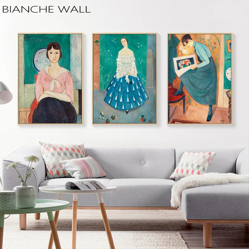 

Vintage Decorative Canvas Print Poster for a Woman's Life Canvas Painting Wall Art Print Poster Picture Wall Living Room Decor