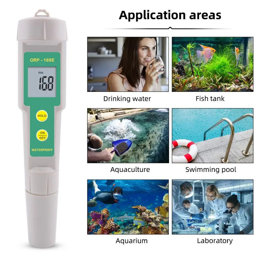Portable Pen ORP Meter Redox Potential Tester Negative Potential Pen Tester ORP Meter