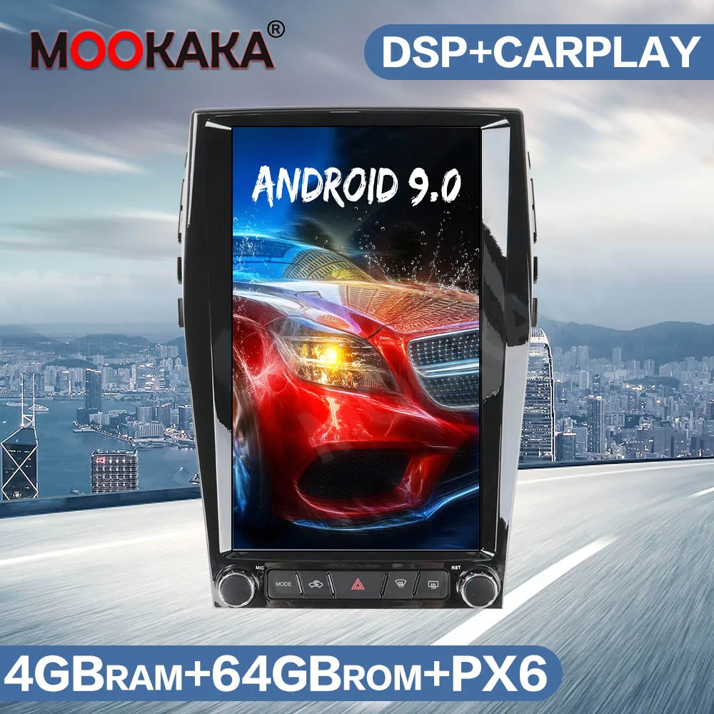 Автомагнитола Tesla Style PX6 Android 9 GPS-навигация для Ford EDGE 2015-2019 автомобильный стерео