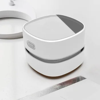 

Dust Home Notebook Vacuum Cleaner Gift USB Charging Cute Keyboard Student Scraps Collector Mini Desktop Automatic Cleaning