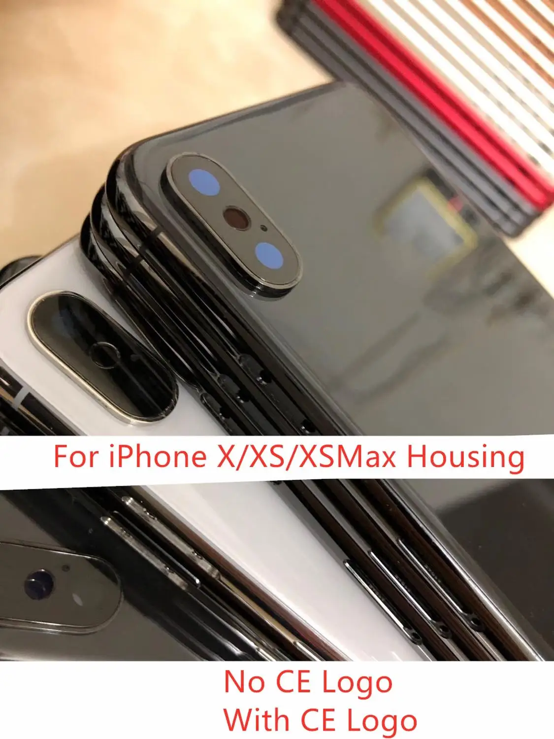 Крышка батарейного отсека для iPhone X XS XSMAX стеклянный корпус высокого качества