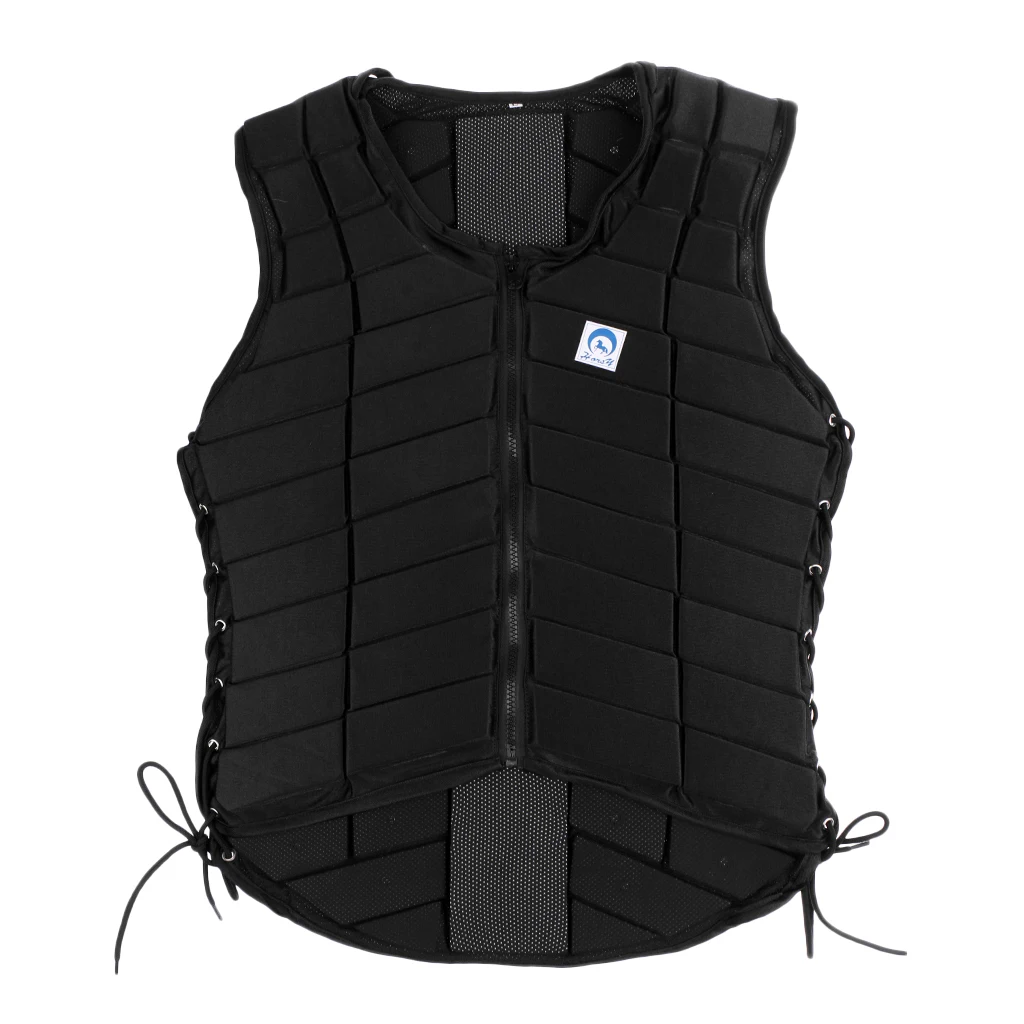 Adult Women Equestrian Horse Riding Vest With Safety Protective Helmet Cap M