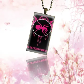 

Design The Prodigy Artist Glass Cabochon Jewelry Steel Color With Long Pendant Choker Rectangle Necklace For Women Jewellery