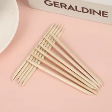 Принадлежности для маникюра, деревянная палочка для удаления омертвевшей кожи, двусторонняя палочка для маникюра, jie mu bang 100, сумка для корня