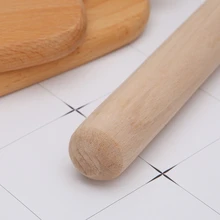 Натуральный Деревянный Скалка помадка торт украшение теста ролики выпечки инструменты 72XF