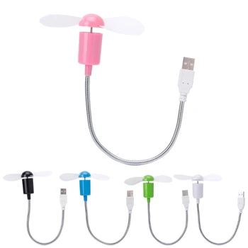 

Flexible Gooseneck USB Mini Cooling Fan Cooler For Laptop Desktop PC Computer