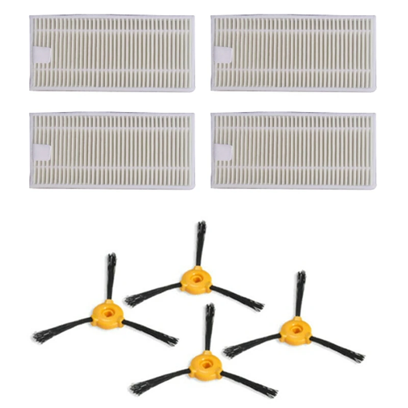 

-Robotic Vacuum Cleaner with Side Brush Hepa Filter for Conga Slim 890 /750 Robotic Vacuum Cleaner Parts