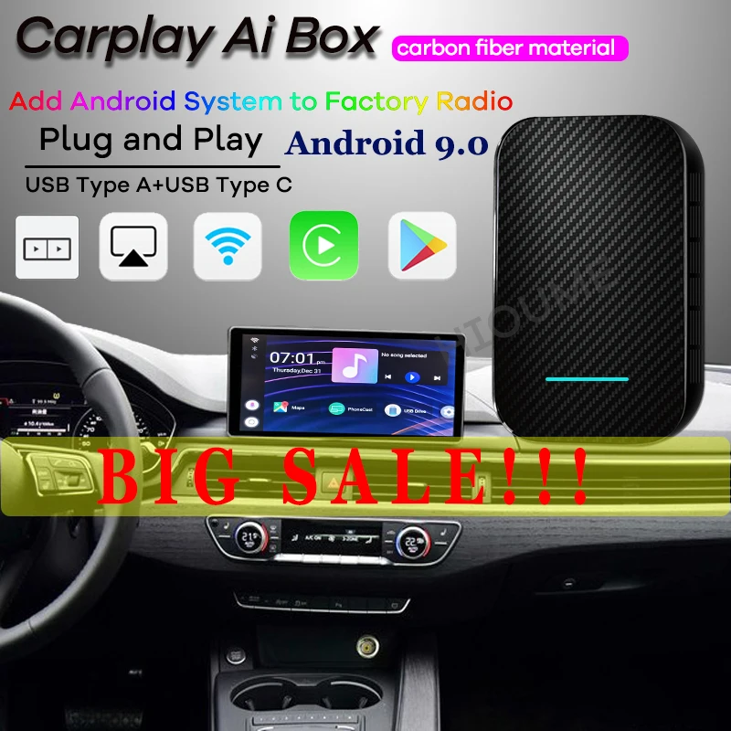 4+32GB AI Box Android 9.0 For Mercedes Benz A B C E S CLA GLC CLS GLE GLS G R iOS Apple Carplay Split screen | Автомобили и