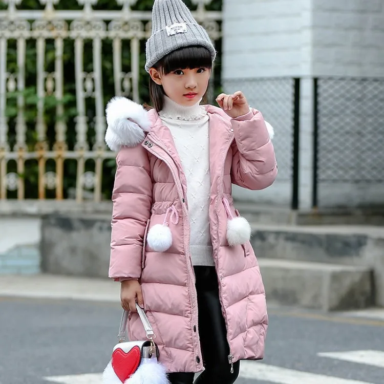 

Children Thick Cotton Coat GIRL'S Western Style Winter Babe Girls Padded Cotton Clothes 2018 New Style Korean-style Winter Middl