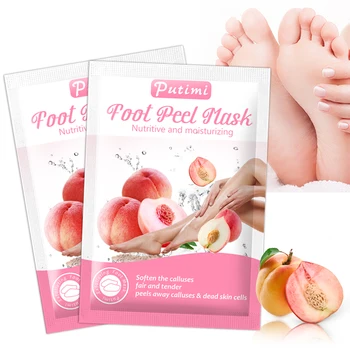 

2packs Peeling Foot Mask Nourishing Tender Skin Whitening Moisturizing Feet Mask for Legs Exfoliating Calluses Pedicure Socks