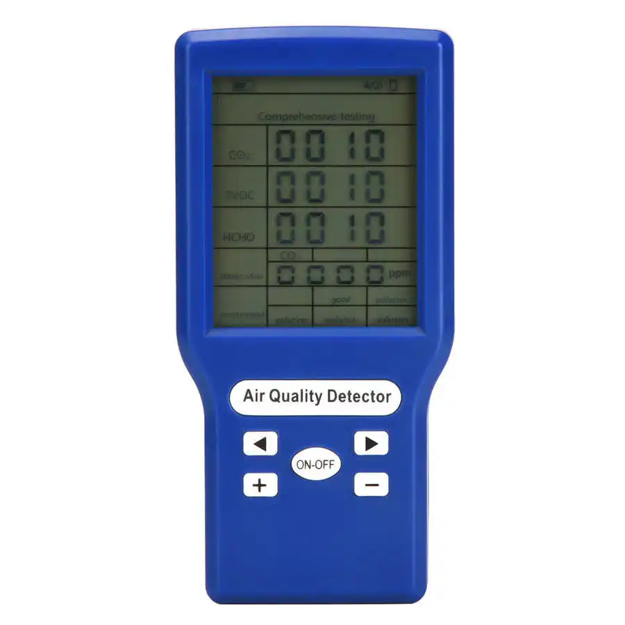 CO2 ppm метр HCHO TVOC детектор углекислого газа анализатор качества воздуха