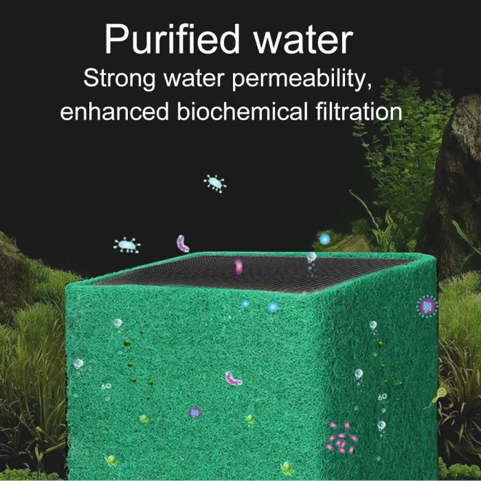 Water Purifier Eco-Aquarium Fish Tank Activated Carbon Clean Filter Cubes Fish Tank Filter can CSV