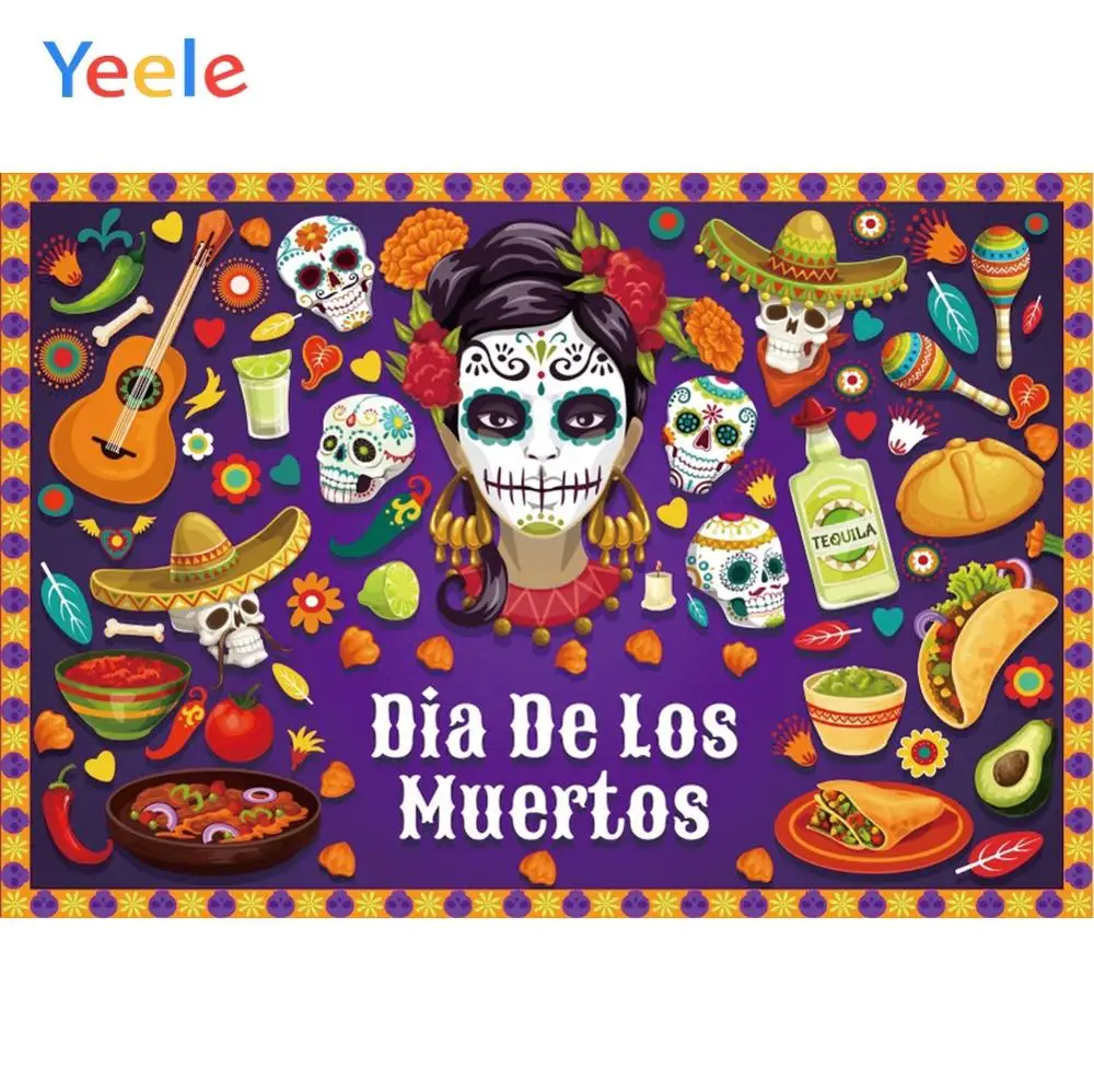 Yeele Day of the Dead soul Miss индивидуальные вечерние тканевые фоны для фотосъемки