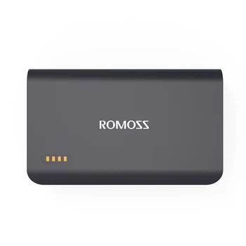 

Romoss Black Sense X 10000mAh Fast Charge Power Bank QC 2.0 Portable Dual USB Output for Phones Tablet PC
