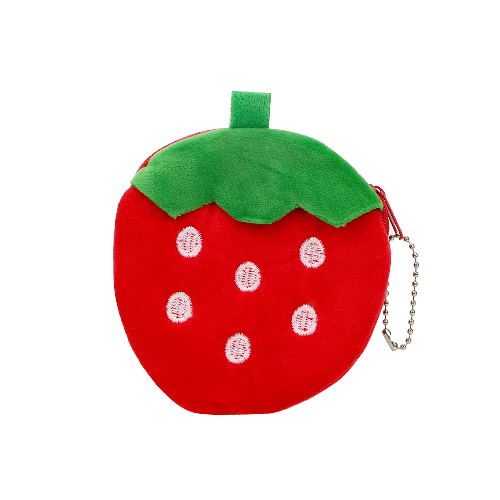 Strawberry NICEYARD, органайзер, кошелек, кошелек, мелочи, сумка для хранения мелочей, монета, свободный карман, креативный, фруктовая форма, плюшевая ткань - Цвет: Strawberry