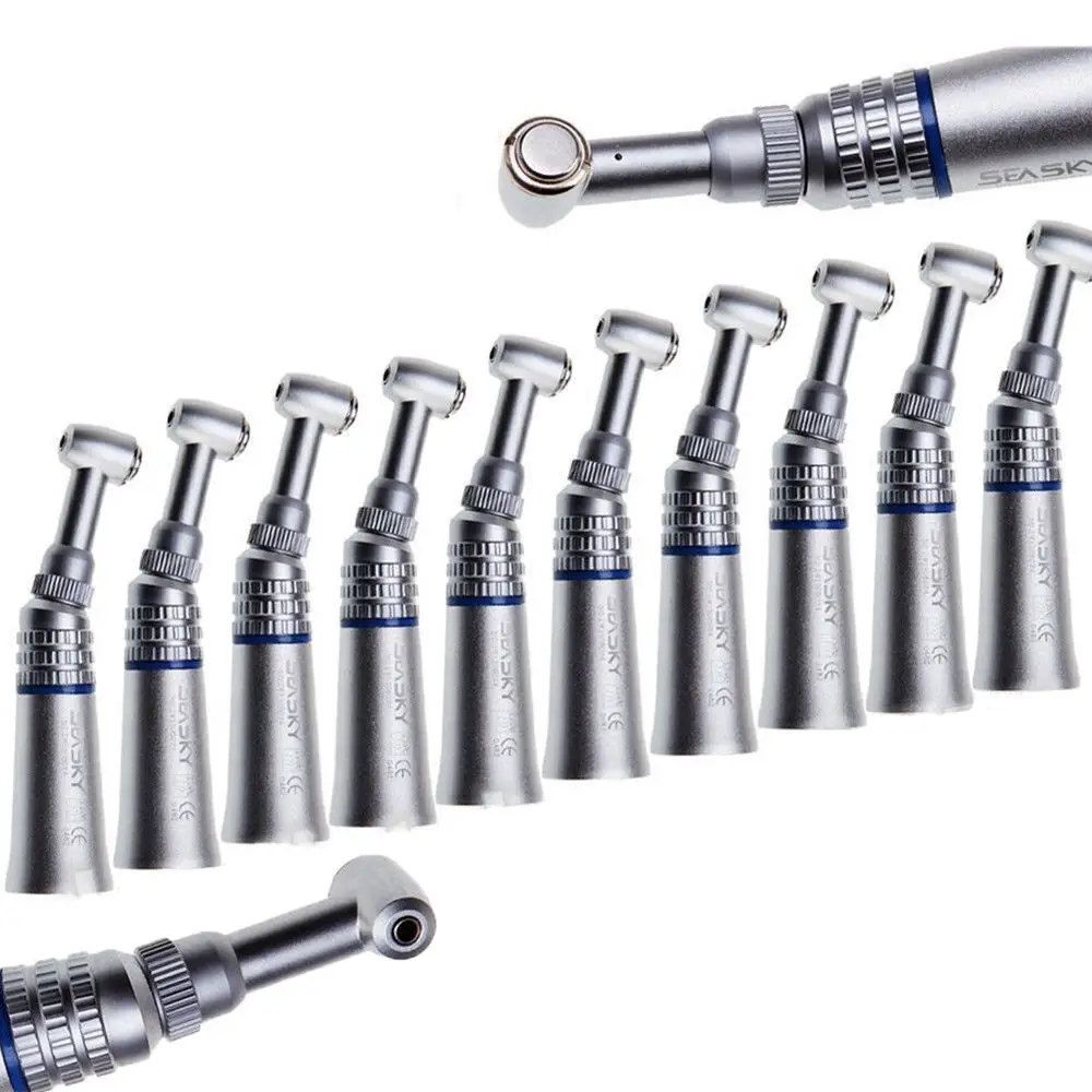 

1-10Pcs NSK Style Dental Slow Low Speed Handpiece Contra Angle Push Button E-Type Turbine For Any Lab Or Motors