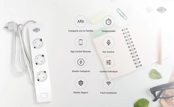 

Wifi Socket Smart Socket Power Strip 3 Outlets Plug EU 2 USB smart life APP Voice Control for Alexa Google Home Timing Function