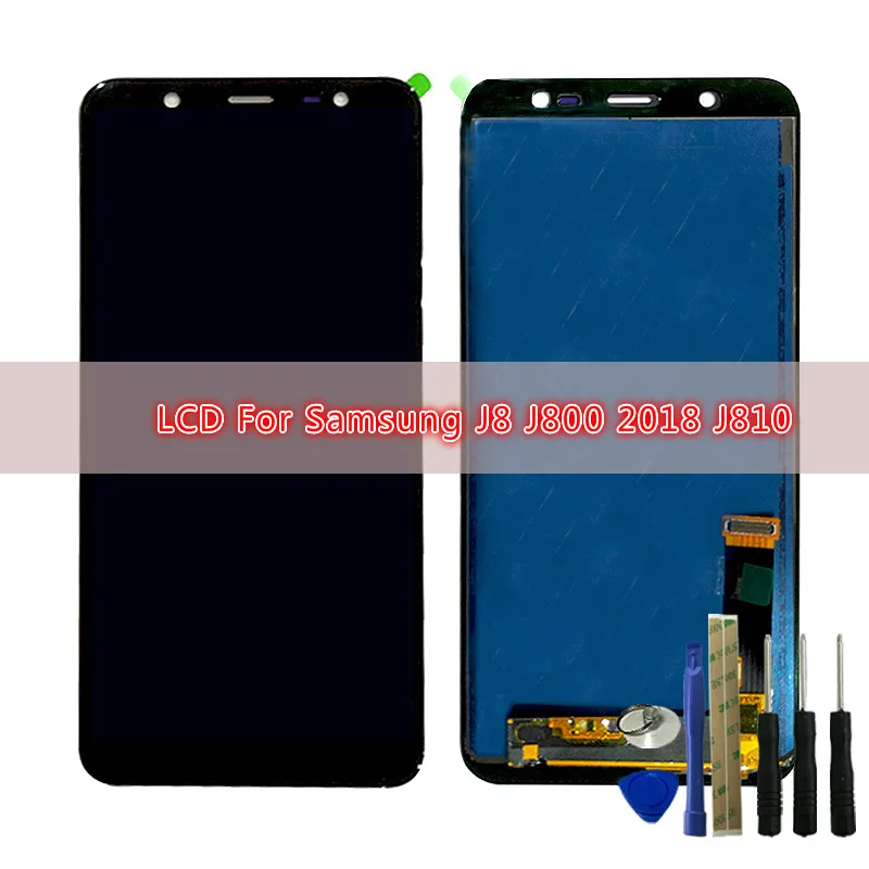 J810 ЖК-дисплей для samsung Galaxy J8 J800 J810 сенсорный экран ЖК-дисплей J810F J810Y J810G с рамкой