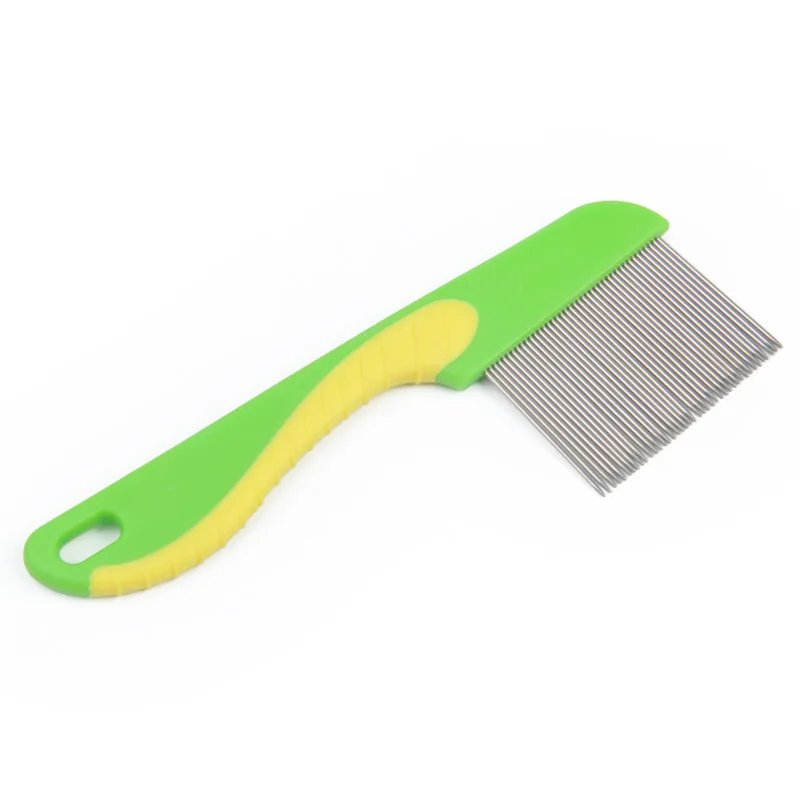 Dog Grooming Comb Pet Cat Brush Hair Combs Hairbrush Flea Remover Trimmer Longhaired Breed dogs Supplies | Дом и сад