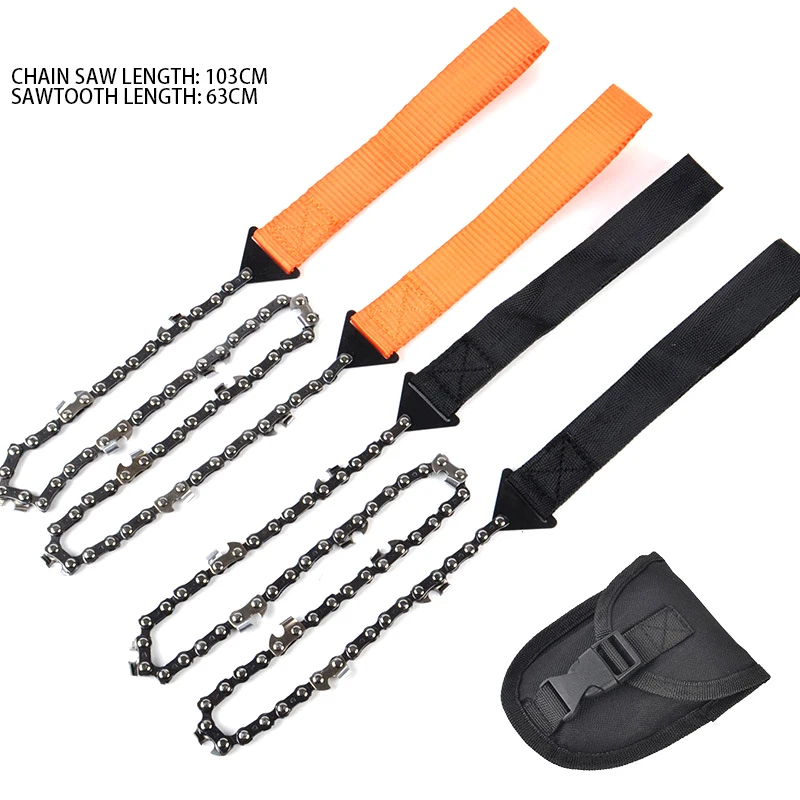 11 Teeth Hand Zipper Saw Survival Chain Saw Portable Pocket Saw Chainsaws Emergency Camping Wood Cutting Hand Tool Garden Tools