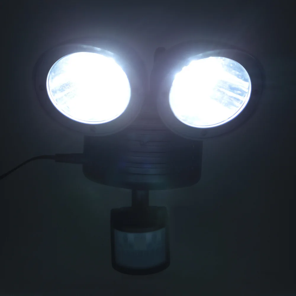 22LED двуглавая Солнечная Индукционная лампа гаражная световая охранная лампа инфракрасный датчик света