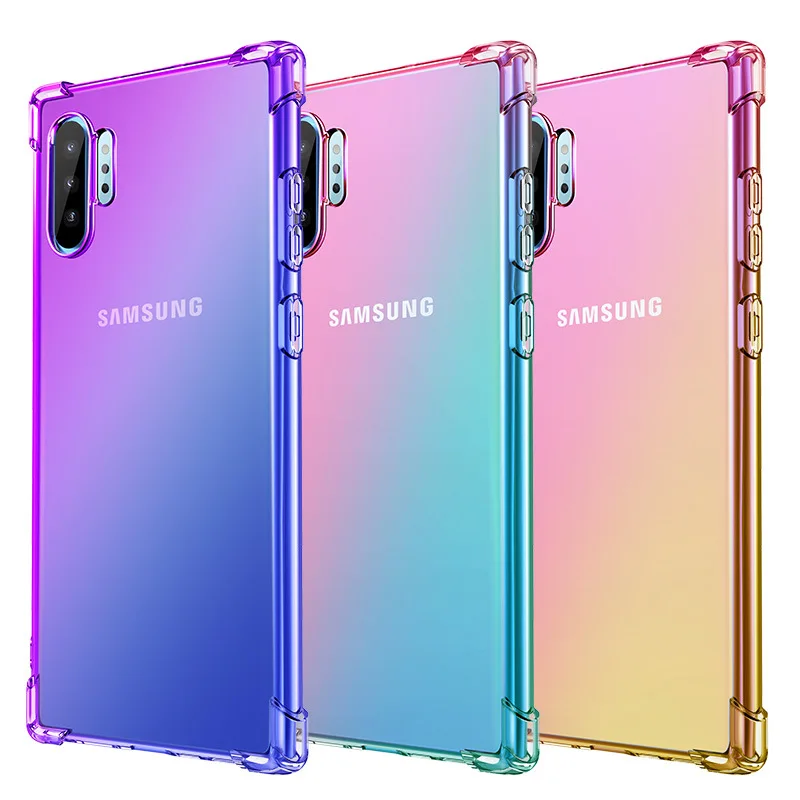 Мягкий ТПУ чехол для телефона galaxy samsung Note10 9 8 S10 рlus lite 5G S10X S10E s9 s8 M10 20 30 40 A40S 60 S7 края