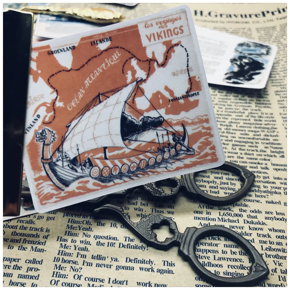 11 шт./упак. винтажный Sail Navy стикер лодки набор для скрапбукинга альбом мусорный планировщик журнал декоративная наклейка s