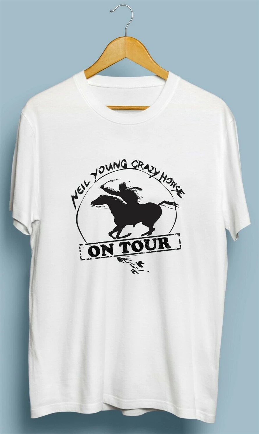 Винтажная Футболка Neil Young Crazy Horse Tour размеры S M L Xl 2Xl для молодежи среднего возраста