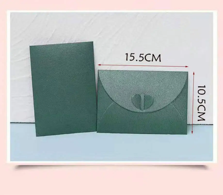 100pcs/Lot Mini Love Heart/ Envelopes for Wedding Party Invitations Gift Greeting Cute Envelope Letter Paper Gift Envelope