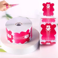 100/500 pçs formas de unha extensão do prego guia da arte do prego forma curl dicas stencils uv gel polonês unha arte ponta adesivo prego accesoires