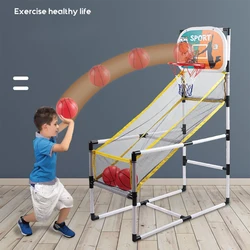 Kit de panier de basket ball intérieur et extérieur, jeu amusant pour enfants, exercices de Fitness 