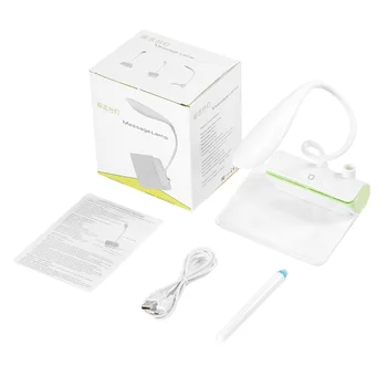 

Portable 3-in-1 USB Rechargeable Message Board LED Desk Lamp Night Light Touch Table Lamp Flexible Arbitrary Bending Read