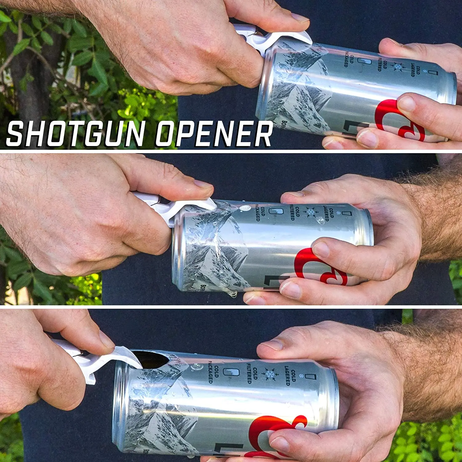 For Innovative Shotgun Tool with Built-In Funnel Portable Beer Bottle  Opener