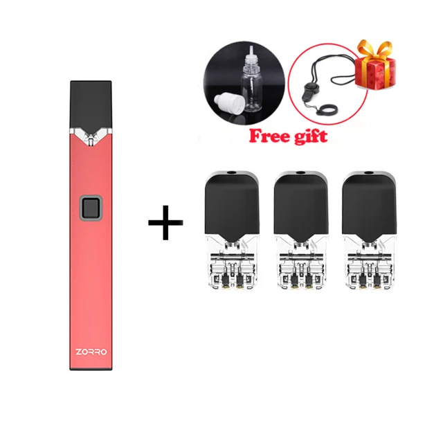 OVNS W02 комплект ZORRO Pod Vape 250 мАч батарея Vape ручка 0,7 мл керамическая катушка Pod картридж комплект электронной сигареты VS W01 комплект для JUUL - Цвет: red with 3 pods