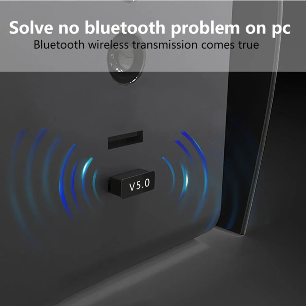 Портативный мини USB Bluetooth 5,0 адаптер аудио приемник передатчик Мини Bluetooth для ПК ноутбук компьютер беспроводной адаптер
