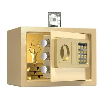 

Household Mini Safe Box Steel Plate Safe Box Practical Password Case Money Safety Box
