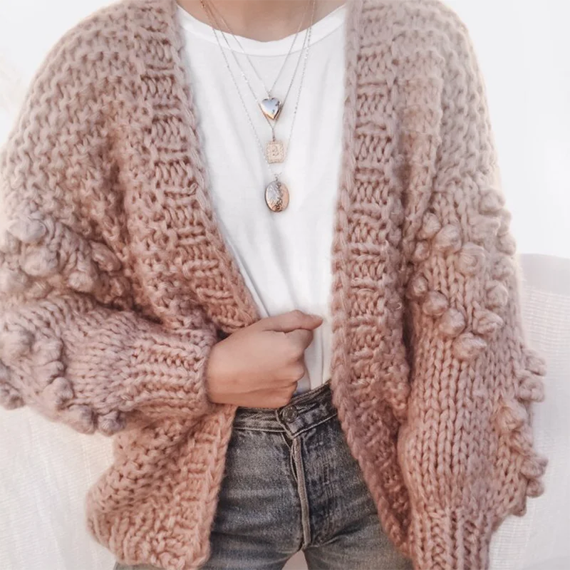 

Knit Sweater Women Autumn 2020 Female Casual Long Sleeve Button Cardigan Knitted Sweaters Coat Femme Winter Warm Clothes
